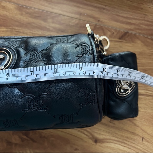 NWT Juicy Couture Choose Juicy II Quilted Barrel Bag w/Mini Bag in Liquorice - Picture 9 of 14
